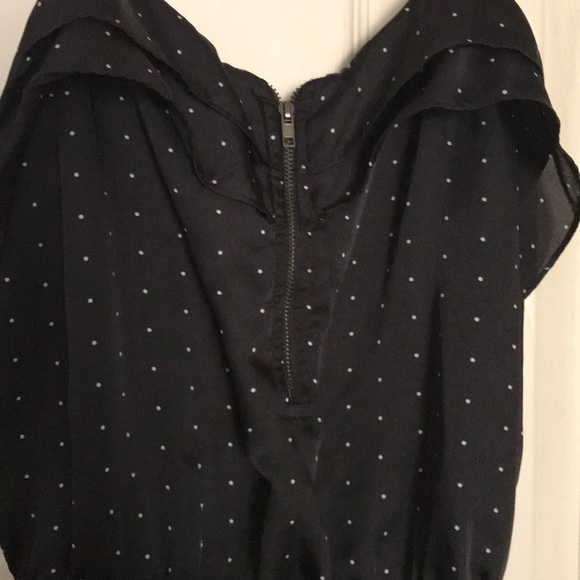 Black and white polka dot summer dress - Picture 2 of 2